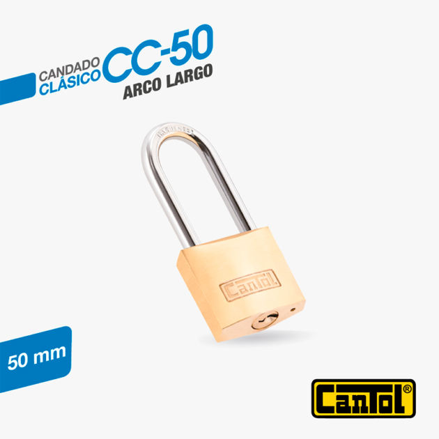 Candado Clásico Arco Largo CC-50
